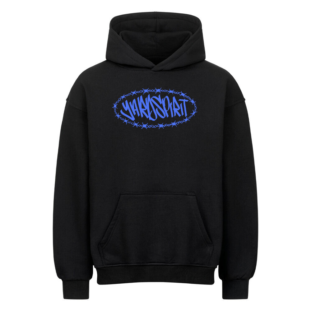 Blue Wire Oversized Hoodie MarketPrint